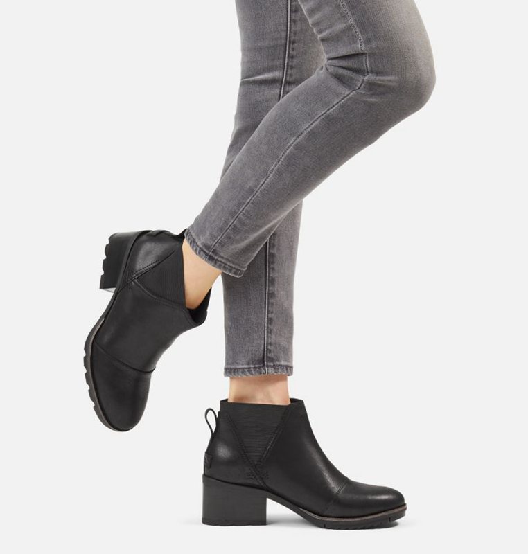 Sorel Dam Stövlar Svarta - Cate™ Chelsea Mid - GOB-295860